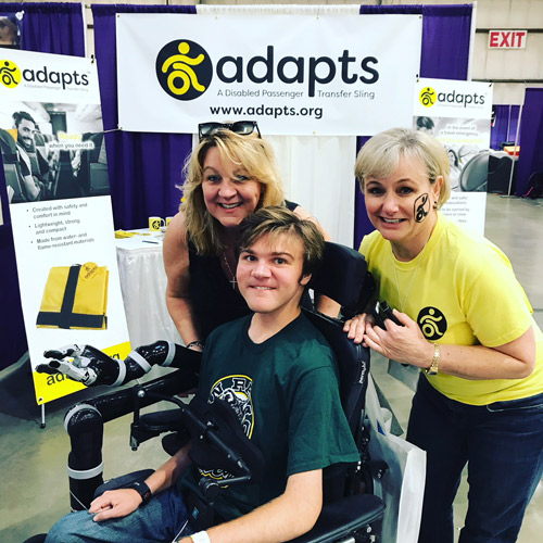 A teenage boy visits the ADAPTS booth